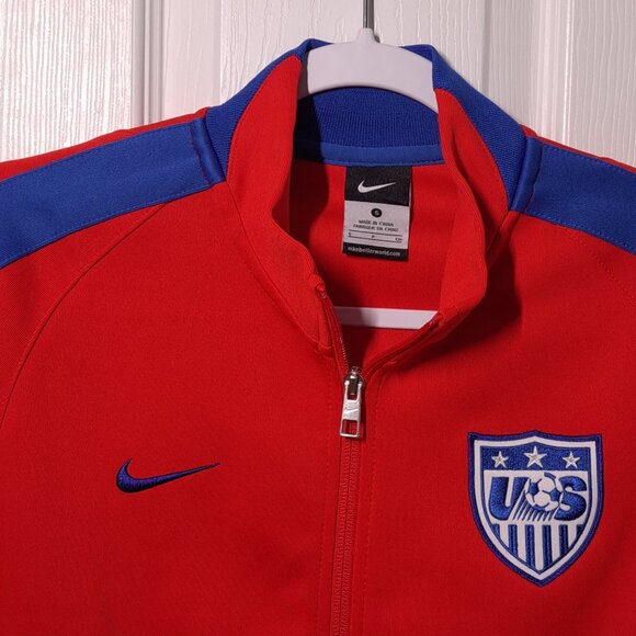 Nike U.S. Soccer USED Warm-Up Jacket (S, Red, Full-Zip, USA) - Picture 3 of 7